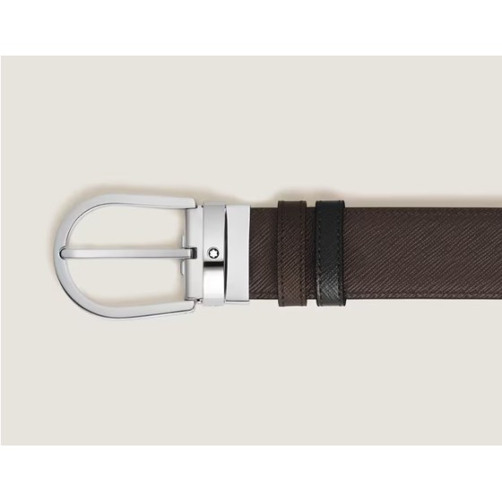 Cinta Montblanc  reversibile 35 mm  in Pelle Sartorial 222145