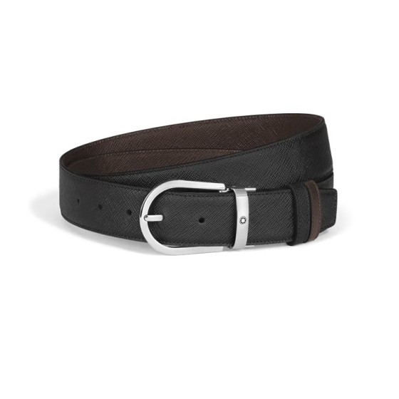 Cinta Montblanc  reversibile 35 mm  in Pelle Sartorial 222145