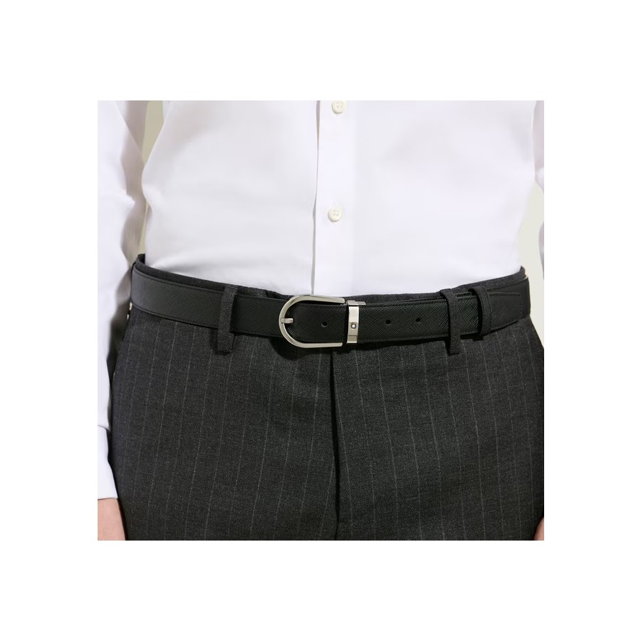 Cinta Montblanc Cintura Reversibile  in Pelle Sartorial 222139