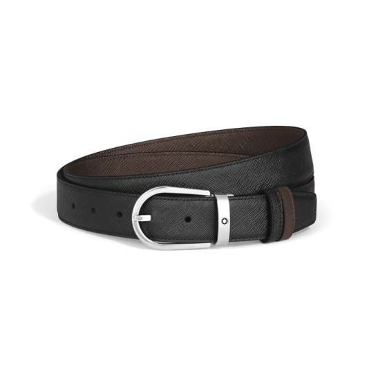 Cinta Montblanc Cintura Reversibile  in Pelle Sartorial 222139