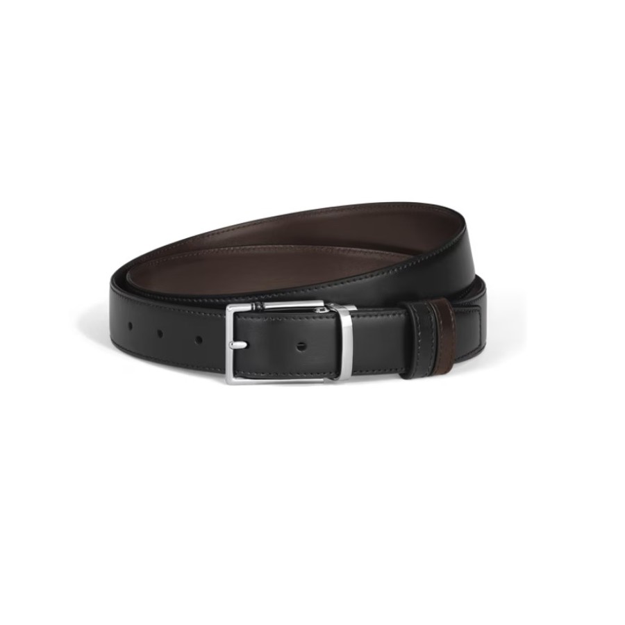 Cinta Montblanc Reversibile 30 mm in Pelle con Fibbia Rettangolare Meisterstück C 222373