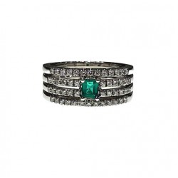 Anello Crivelli con Smeraldo e Diamanti CR170