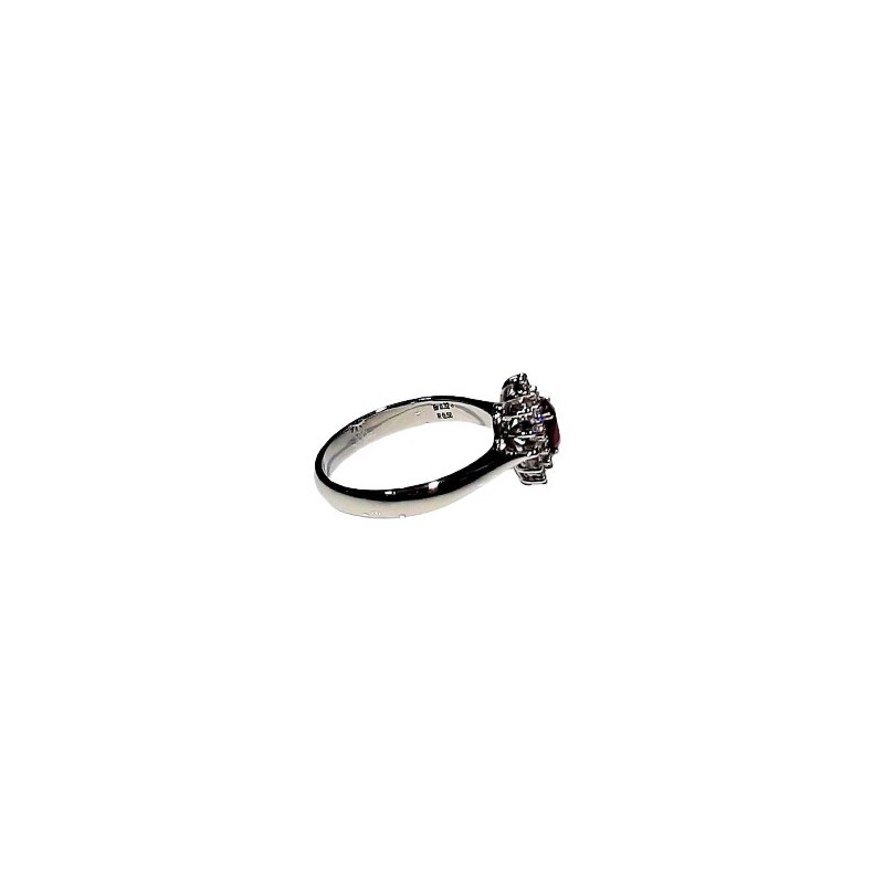 Anello Crivelli con Rubino Ct. 0,58  e Diamanti Ct. 0,32F