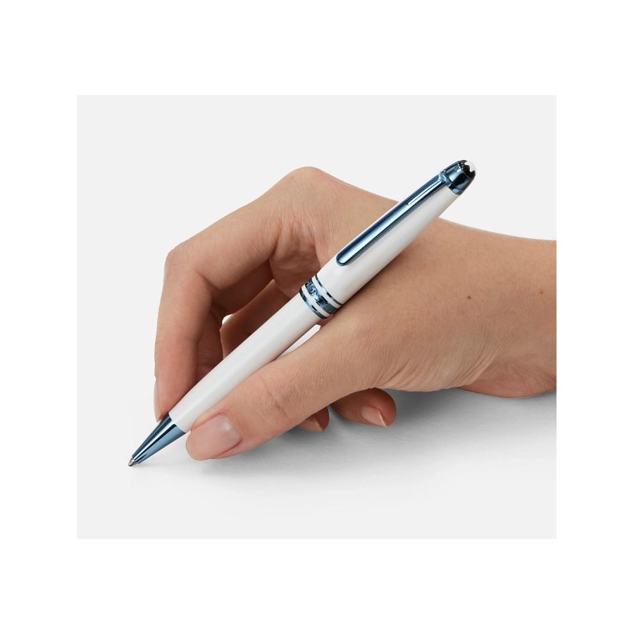 Penna Montblanc roller Meisterstück Glacier Classique bianca 129400 Penna Montblanc roller Meisterstück Glacier Classique bianca 129400
