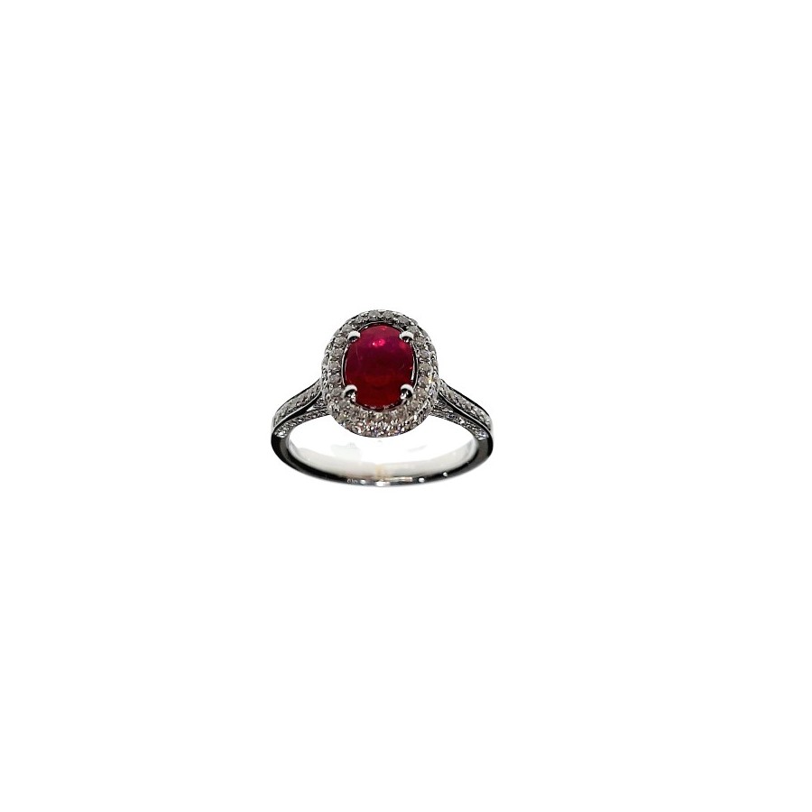 Anello Crivelli con Rubino Ct.1,04 e Diamanti Ct. 0,58F