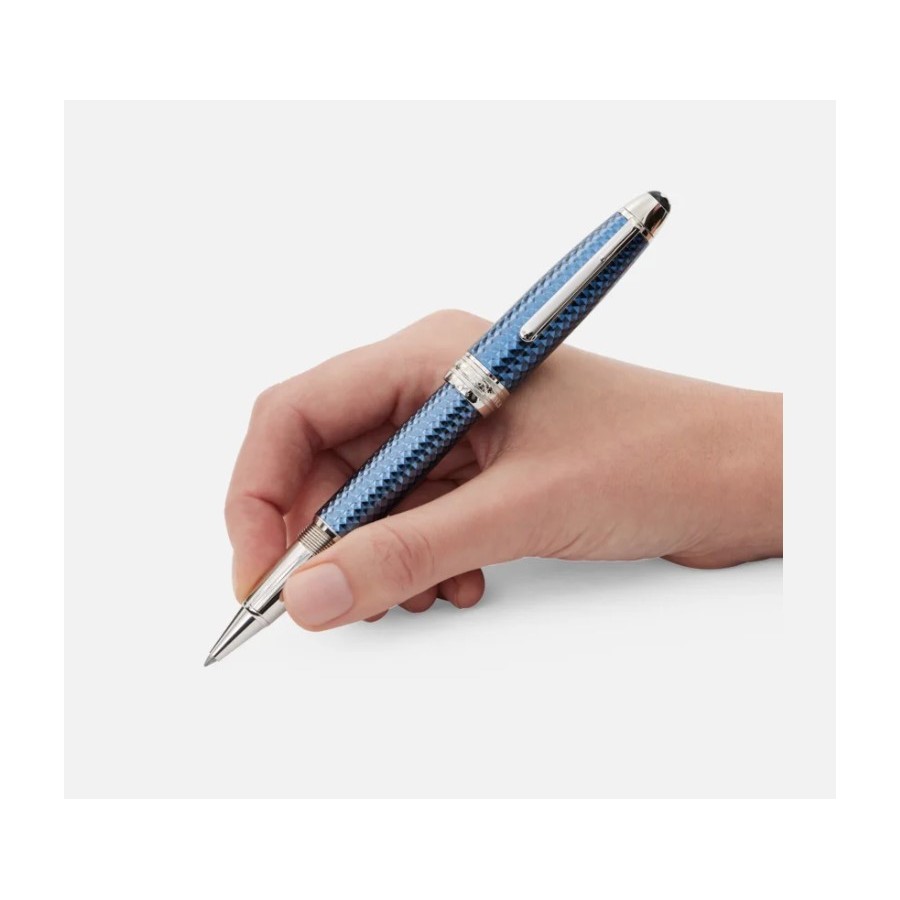 Penna Roller Montblanc  Meisterstück Glacier LeGrand blu  129394