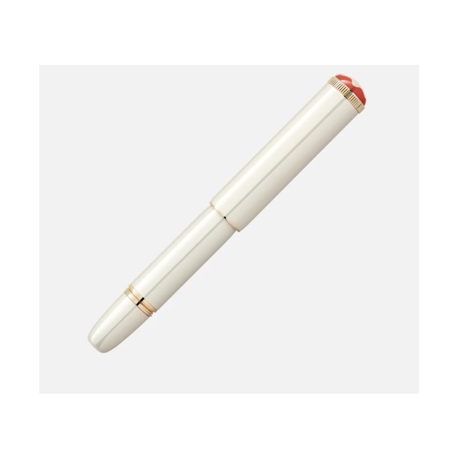 Penna Roller Montblanc Heritage Rouge et Noir “Baby” Edizione Speciale Color Avorio 128122