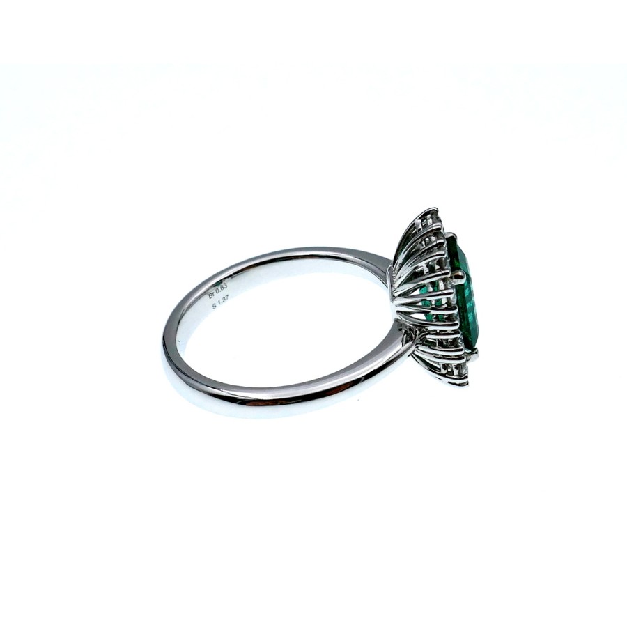 Anello Crivelli con Smeraldo Ct. 1,37  e Diamanti Ct.0,63